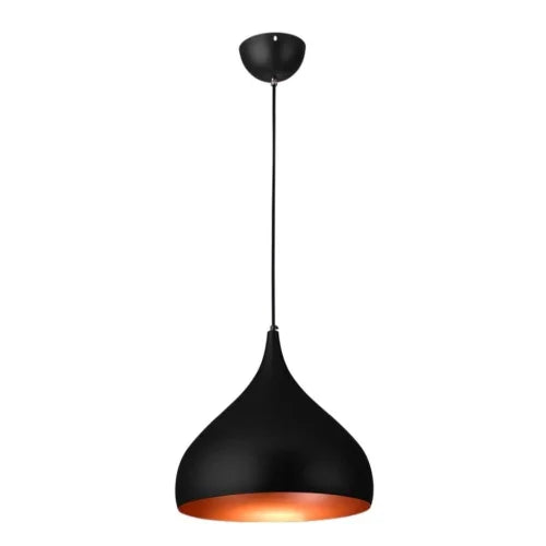 Pendente Gota Mini Preto/Cobre Startec