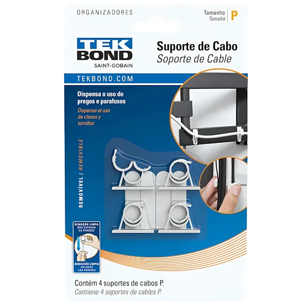 Gancho p/ Organização de Cabos (Pequeno)