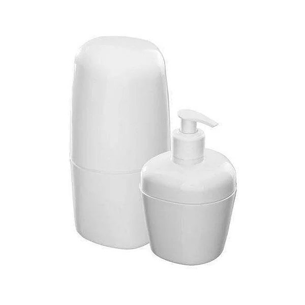 Kit 2 Peças Escova e Sabão Azul KBB1/2’ Branco