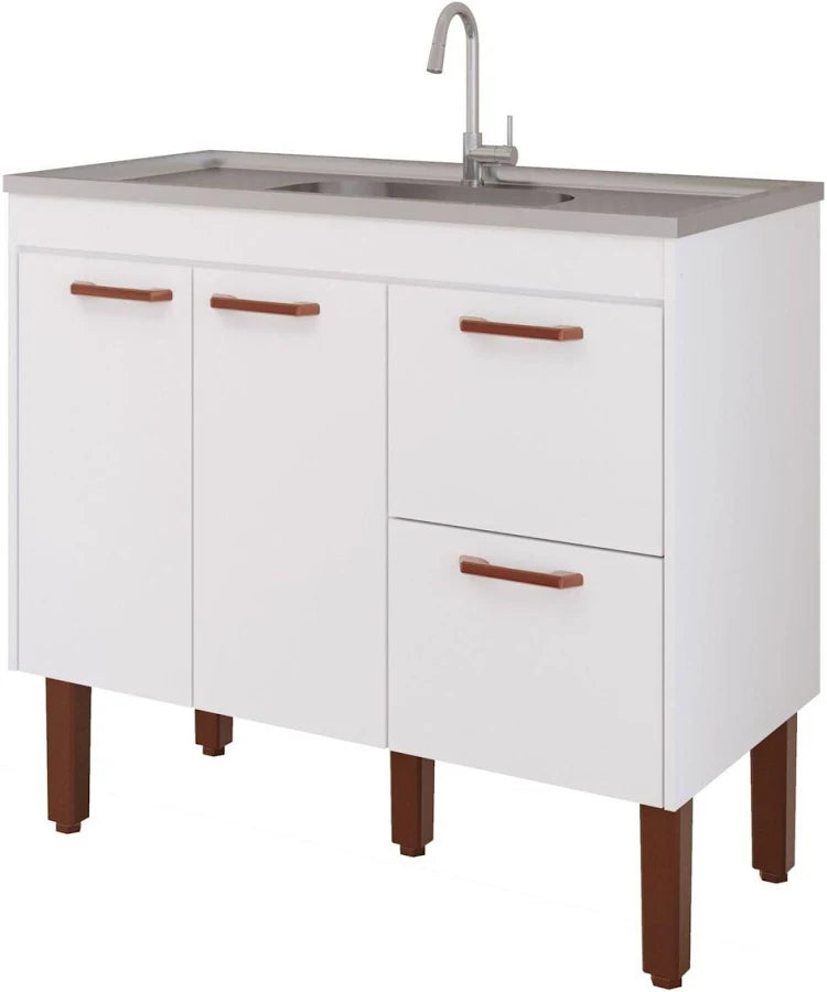 Balcão de Cozinha 94CM Slim MGM Móveis