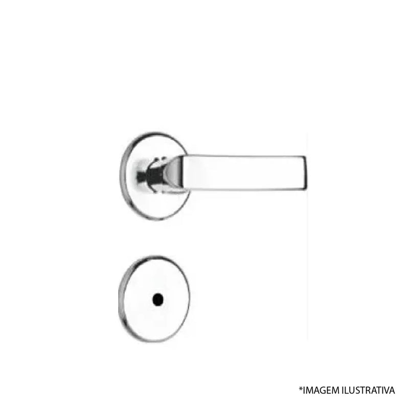Fechadura de Banheiro 1400 Italy Ros Cromada 1420/10RC Silvana Assa Abloy