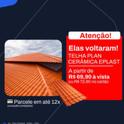 TELHA PVC EPLAST PLAN CERÂMICA