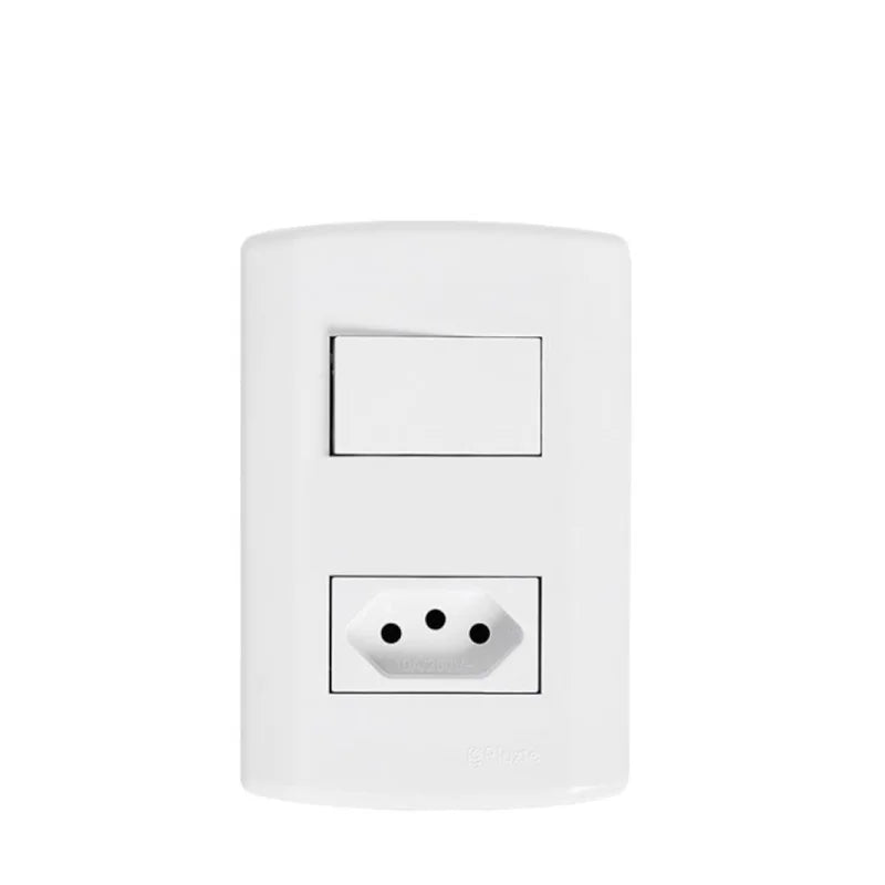Interruptor 1 Tecla + 1 Tomada 10A