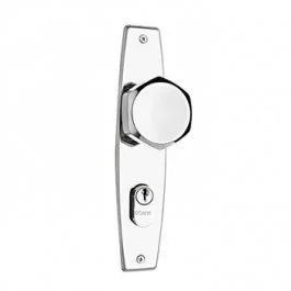 Fechadura Externa 1000 Bola Espelhada Oval Cromada Silvana Assa Abloy