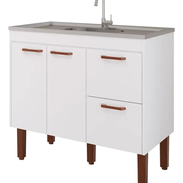 BALCÃO COZ SLIM 94CM BRANCO
