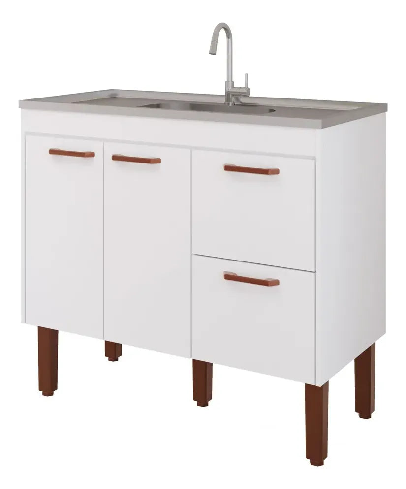 BALCÃO COZ SLIM 94CM BRANCO