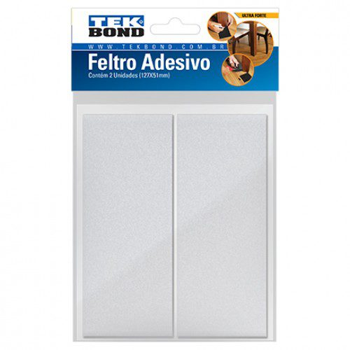 Feltro Retangular Branco 127 x 51