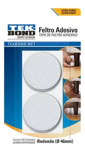 Feltro Redondo Branco 46MM