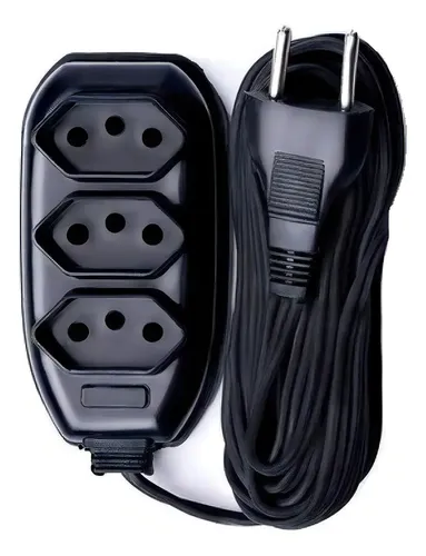 Extensão 5M Preto Bivolt