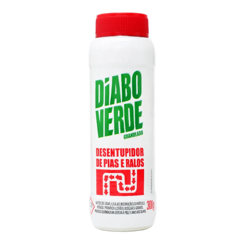 Desentupidor de Pia Granulado Diabo Verde