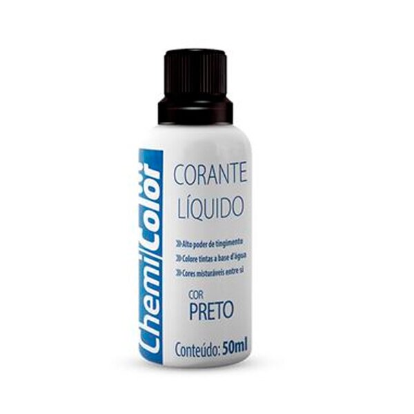 Corante Liquido Preto 50G