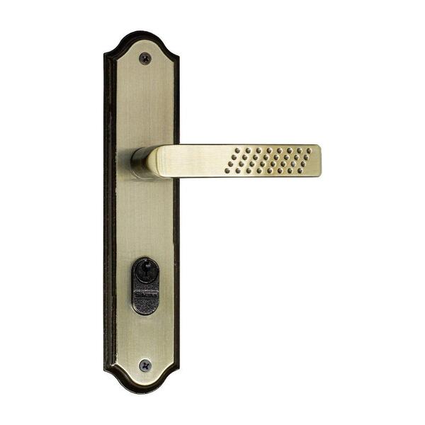 Fechadura Externa 1100 Italy Class Espelhada Premium Oxidada Silvana Assa Abloy